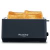 4-Slice Toaster, Extra Wide Long Slot Toaster, 6 Browning Settings, Bagel/Defrost/Reheat Functions, Removable Crumb Tray, Stainless Steel Housing