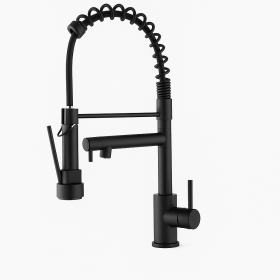 Kitchen Faucet with Pull Down Sprayer, Touch On Single Handle 2- Function Stainless Steel Spring Neck, Single Hole Installation[Unable ship weekends