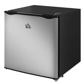 Mini Upright Freezer 1.1 Cu.Ft Compact Silver with Removable Shelves Home Appliances Chill Solution