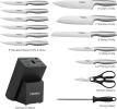 Kitchen Knife Set, Premium Stainless Steel Knife Block Set,