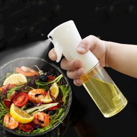 2Pcs Oil Sprayer for Cooking;  Olive Oil Sprayer Mister;  105ml Olive Oil Spray Bottle;  Olive Oil Spray for Salad;  BBQ;  Kitchen Baking;  Roast (Color: White, capacity: 200ml)