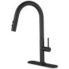 Single Handle Pull Down Sprayer Kitchen Faucet in Brushed Nickel