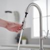 Single Handle Pull Down Sprayer Kitchen Faucet in Brushed Nickel